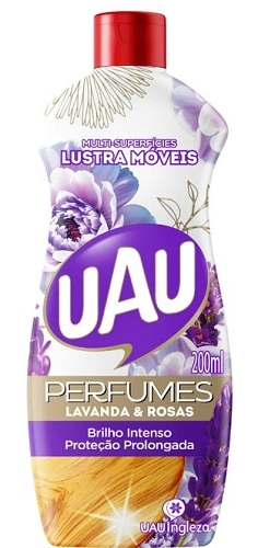Lustra Moveis Uau Lavanda Rosas 200ml