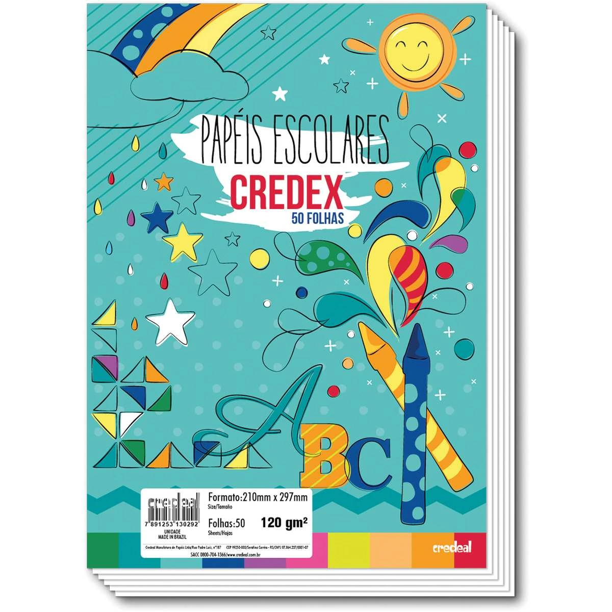 Papel Credex A4 120g 50f 130292 Credeal