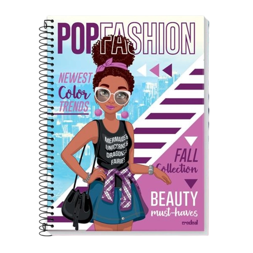 Caderno Credeal 12mt Fashion 240f