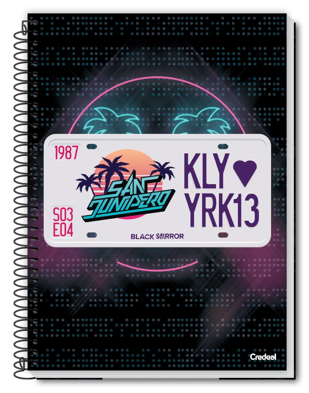 Caderno Esp Univ Cd 1m 80f Black Mirror 281024 Credeal