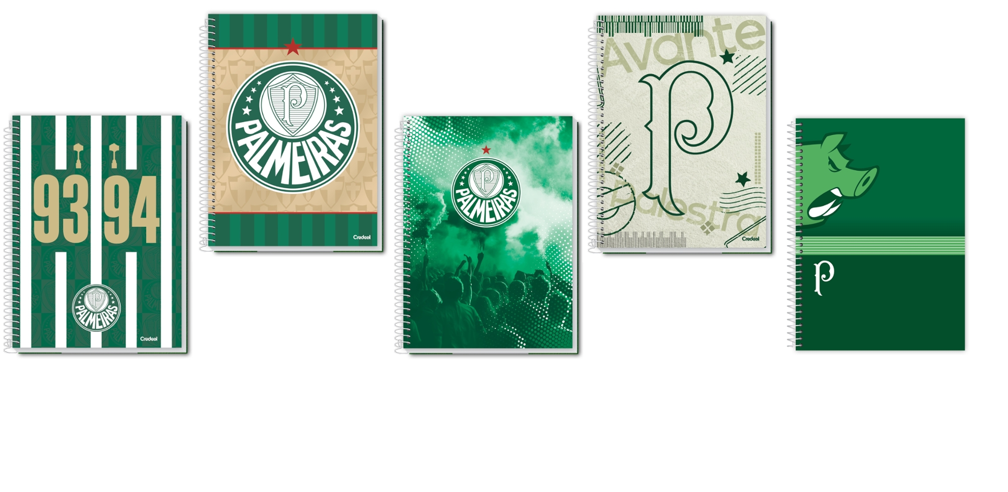 Caderno 12 Mat. 192folhas Palmeiras Credeal
