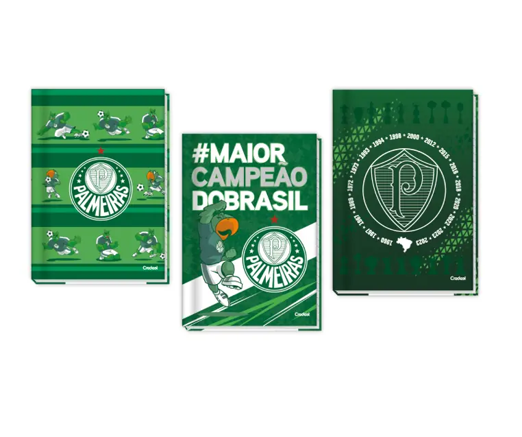 Caderno Broch Palmeiras C.d C/80fl Sort Credeal