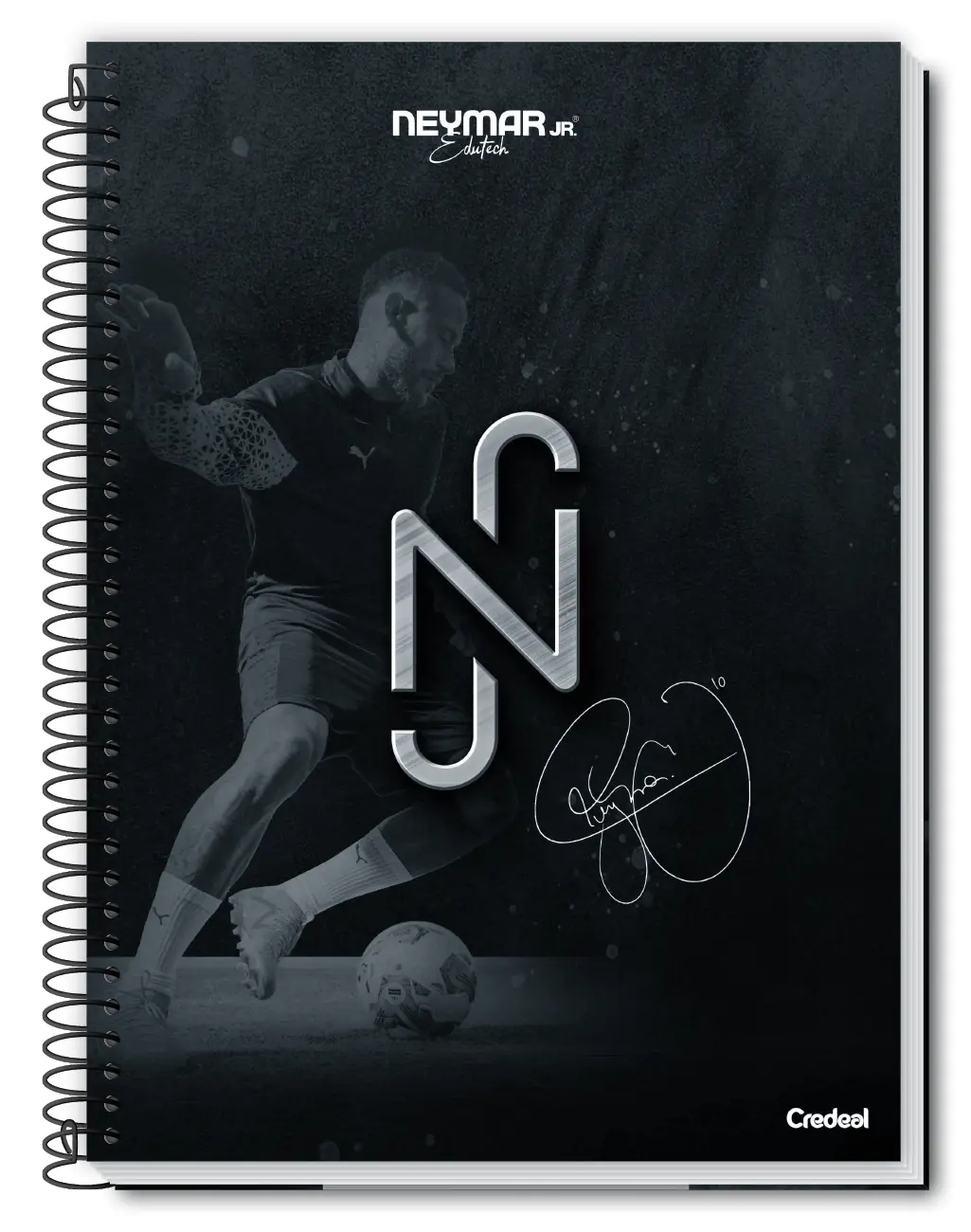 Caderno Univ C.d Neymar Sortido C/80fls Credeal