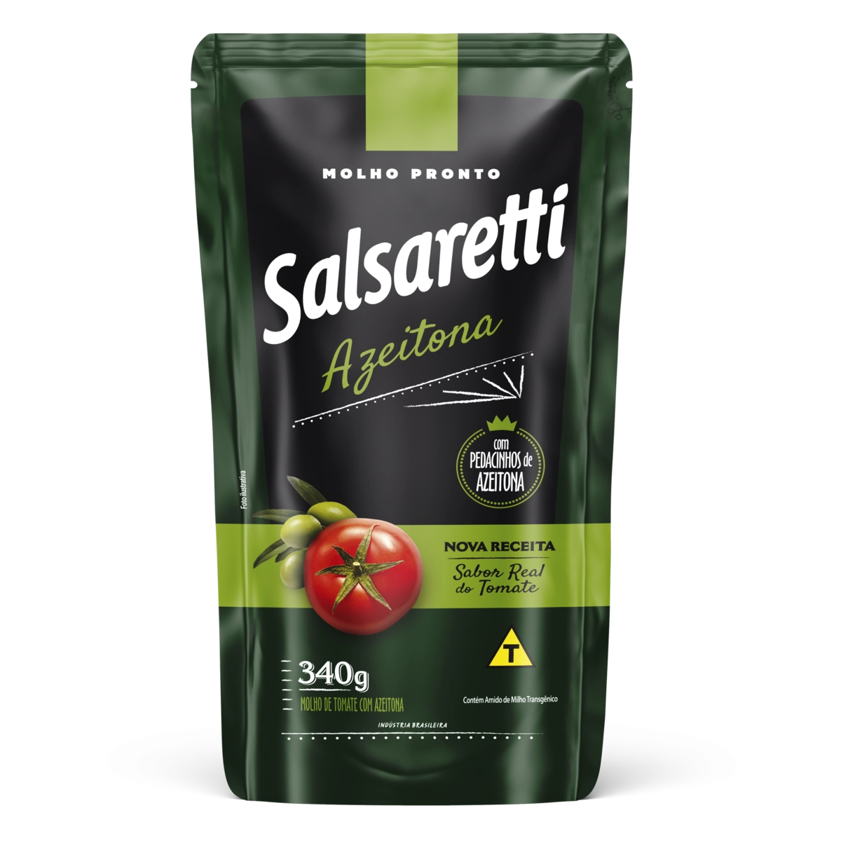 Molho De Tomate Com Azeitona Salsaretti Sachê 340g