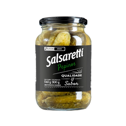 Picles Em Conserva Salsaretti Vidro 180g