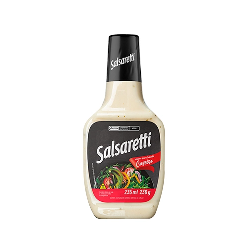 Molho Para Salada Caseiro Salsaretti Squeeze 235ml