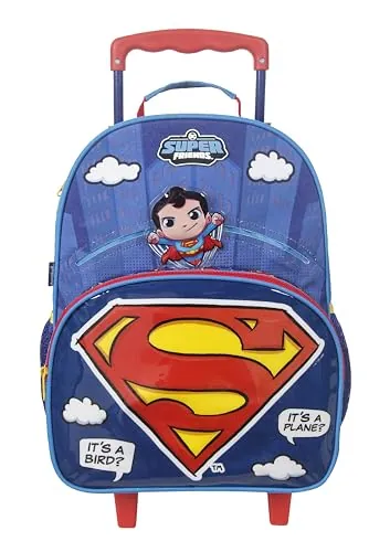 Mala Escolar G C/ Rodinhas Dc Super Friends 49353
