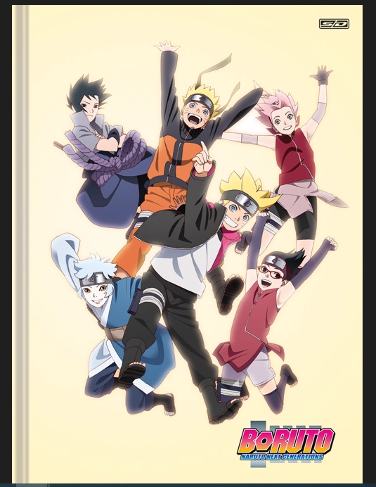 Caderno Broch 1 4 Cd 80f Boruto 222055 Sao Domingos