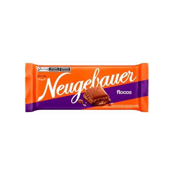 Choc.neugebauer Ao Leite C/flocos 80g