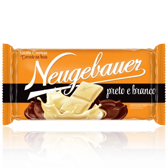 Chocolate Meio Amargo E Branco Neugebauer Pacote 100g
