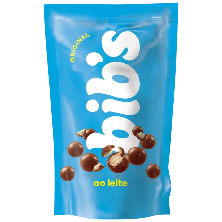 Choc Bibs Ao Leite Pouch 120gr