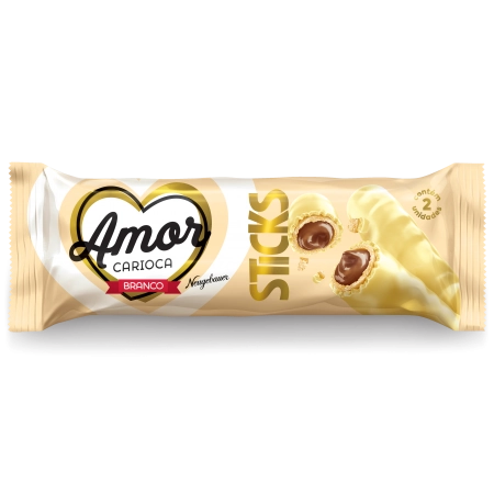 Chocolate Bibs Sticks Branco Amor Carioca 32g