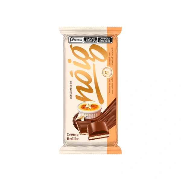 Chocolate Ao Leite Recheio Crème Brûlée Nóig Pacote 70g