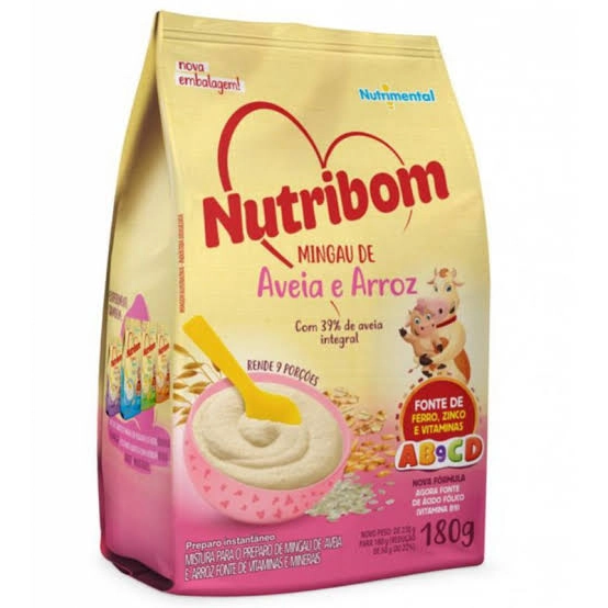 Mingau Aveia E Arroz Nutribom Pacote 180g