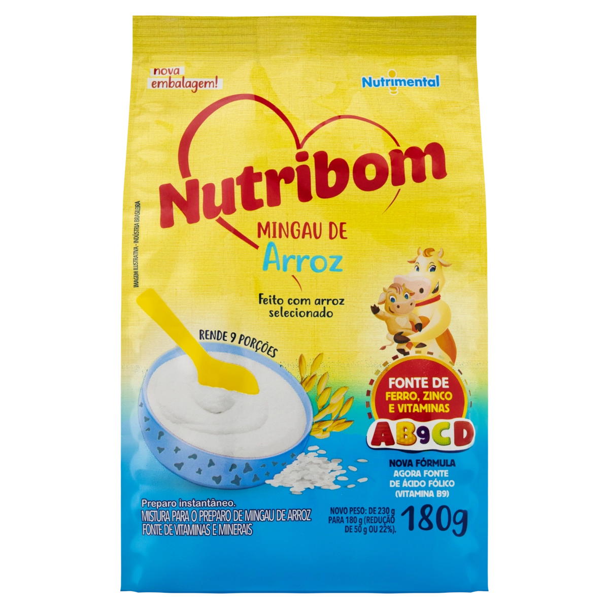 Mingau Arroz Nutribom Pacote 180g