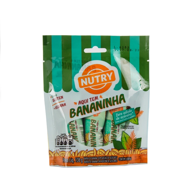 Barra De Banana Nutry Sem Açúcar 138g