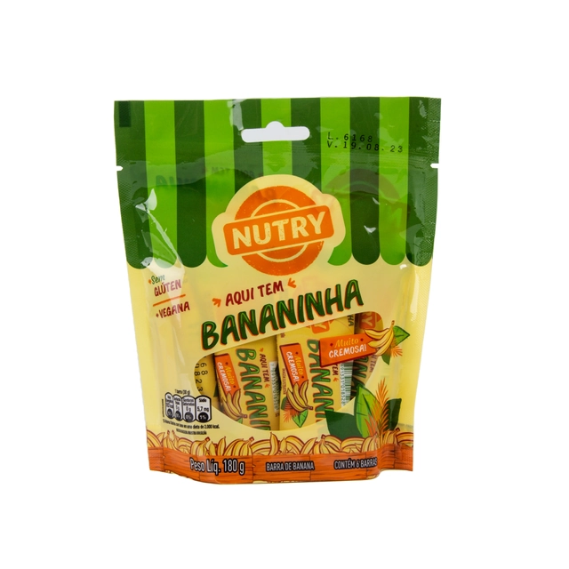 Barra De Banana Nutry Com Açúcar 180g