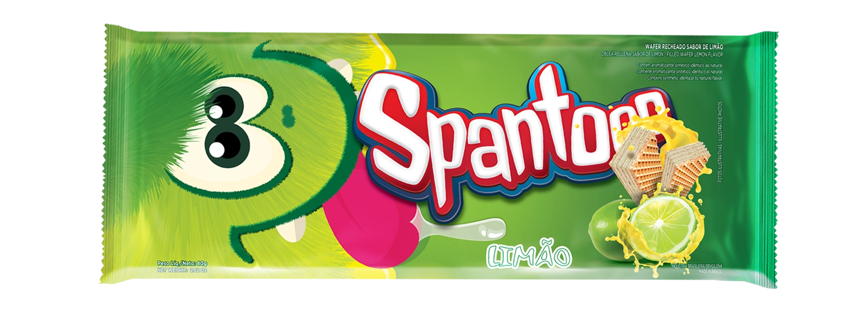 Bisc Spantooo Wafer 80g Limao