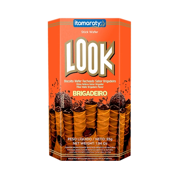 Bisc Look Wafer 55g Brigadeiro