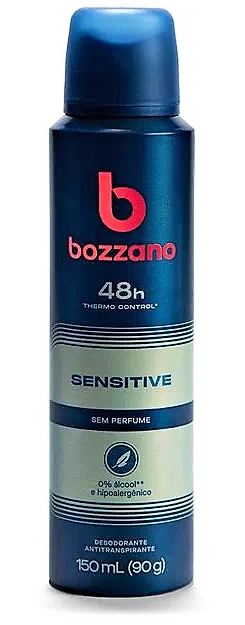Antitranspirante Aerossol Sensitive Sem Perfume Bozzano 150ml