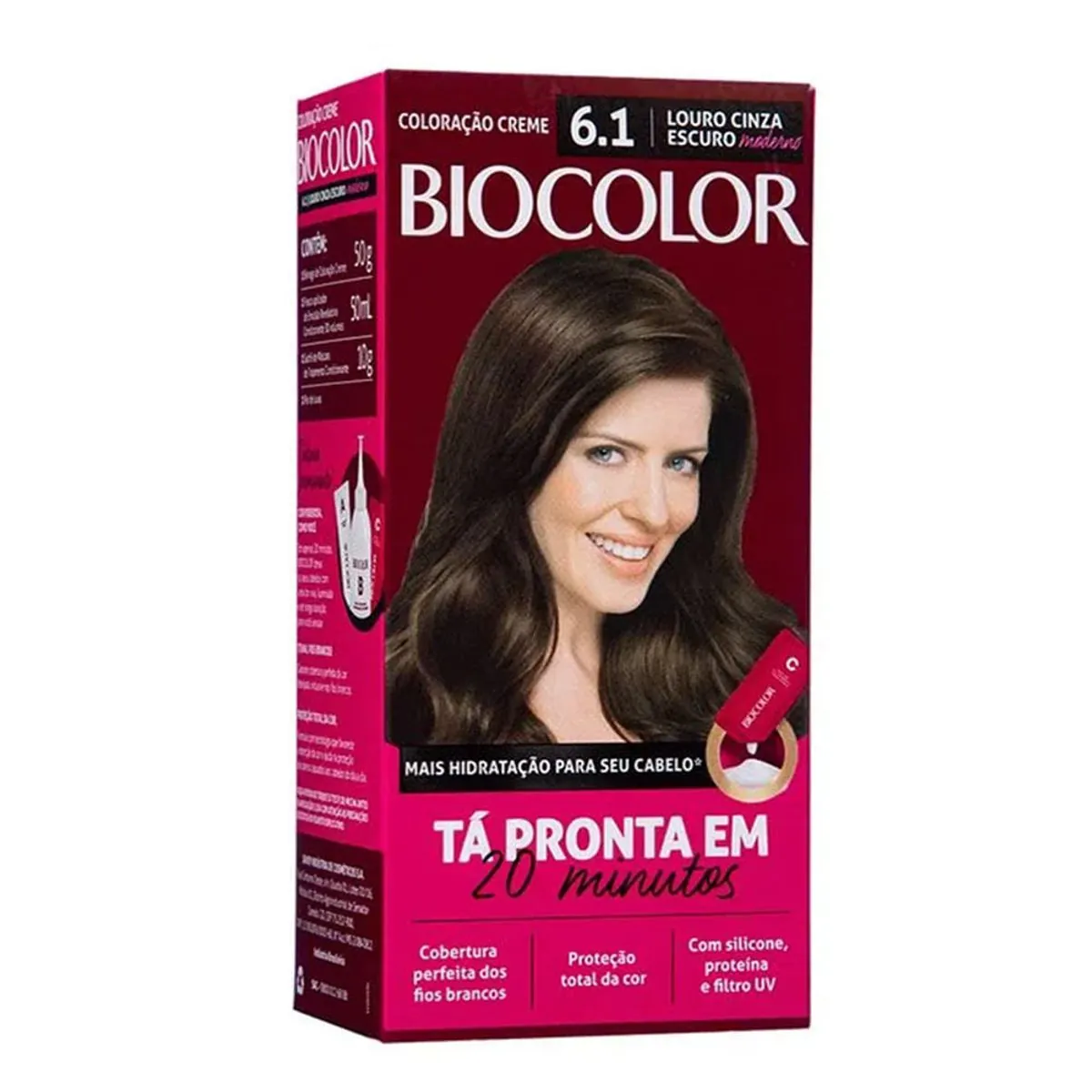 Tintura Biocolor N.6.1 Louro Cinza Moder