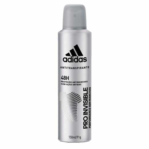 Antitranspirante Aerossol Pro Invisible Masculino Adidas 150ml Spray