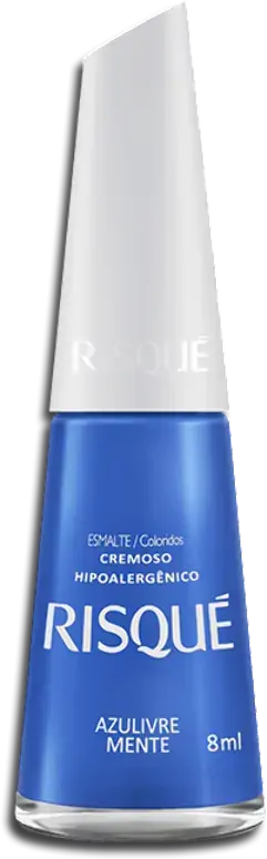 Esmalte Cremoso Azulivre Mente Risqué Coloridos Blister 8ml