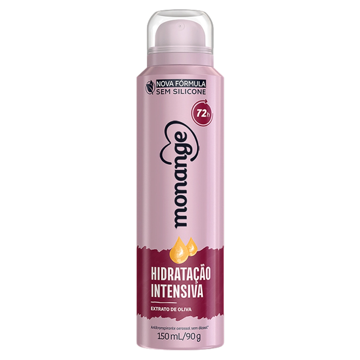 Antitranspirante Aerossol Hidratação Intensiva Monange 150ml Spray