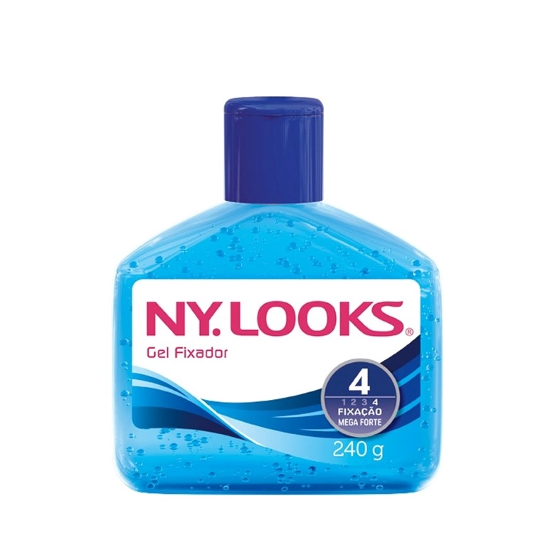 Gel Fixador Mega Forte Ny. Looks Frasco 240g