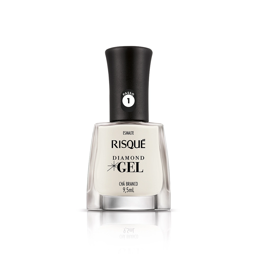 Esm Risque Diamond Gel Nat Cha Branco