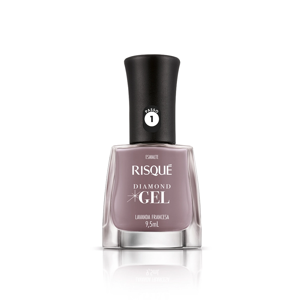 Esmalte Coty Risque Diamond Gel Lavanda Francesa 9,5ml