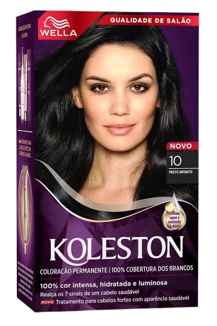 Coloracao Kit Permanente Coty Koleston 10 Preto Infinito 1un