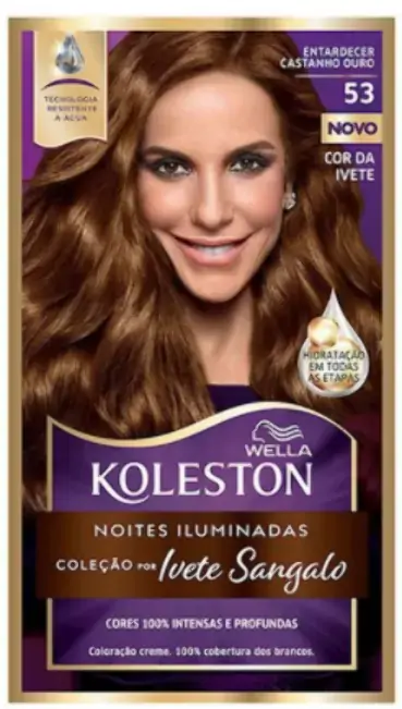 Coloracao Kit Permanente Coty Koleston 53 Castanho Ouro 1un