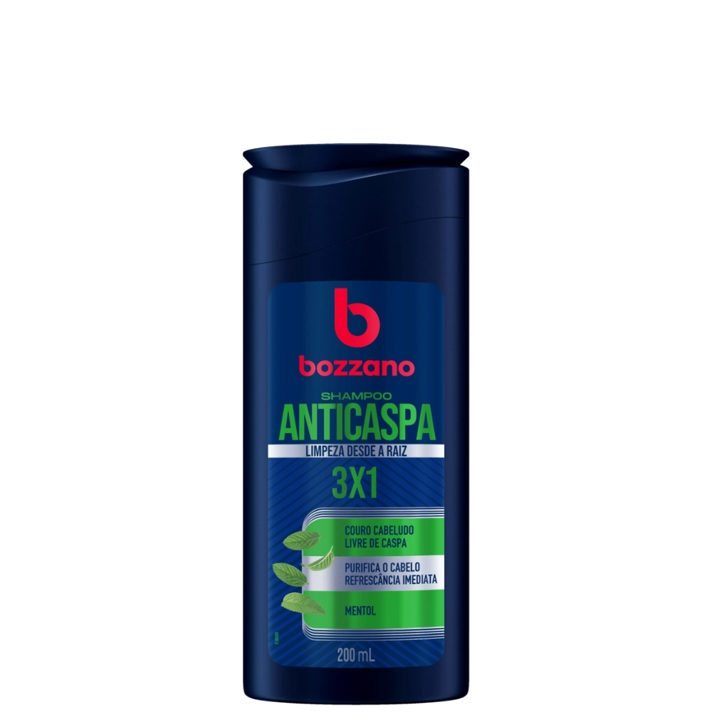 Shampoo Anticaspa Mentol Bozzano Frasco 200ml