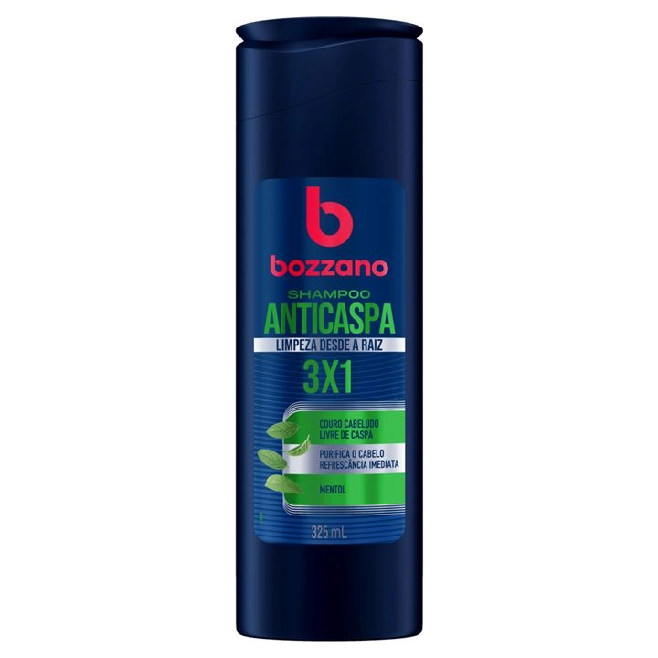 Shampoo Anticaspa Mentol Bozzano Frasco 325ml