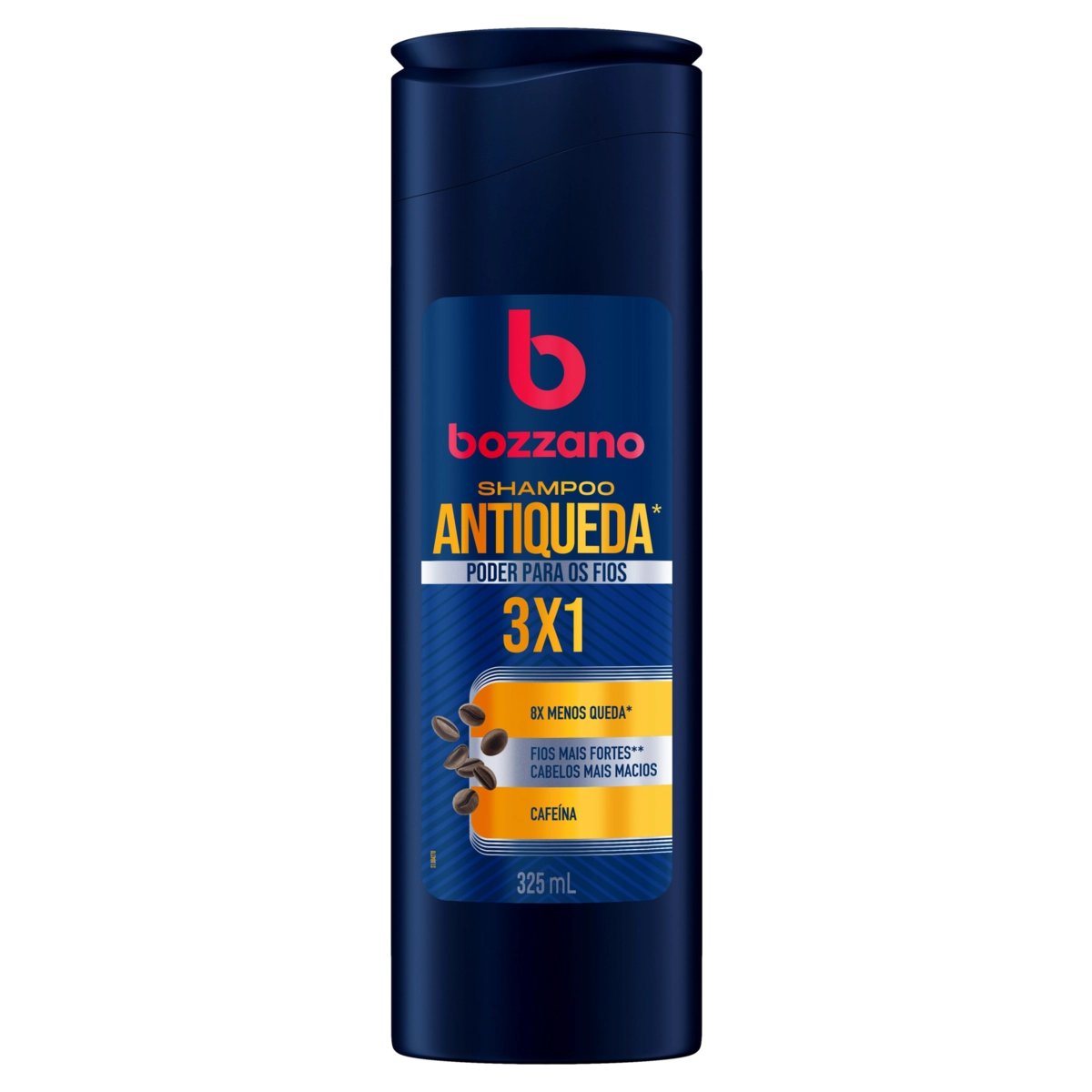 Shampoo Antiqueda Cafeína Bozzano Frasco 325ml