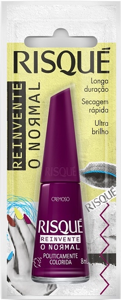 Esmalte Cremoso Ultrabrilho Politicamente Colorida Risqué Reinvente O Normal Blister 8ml