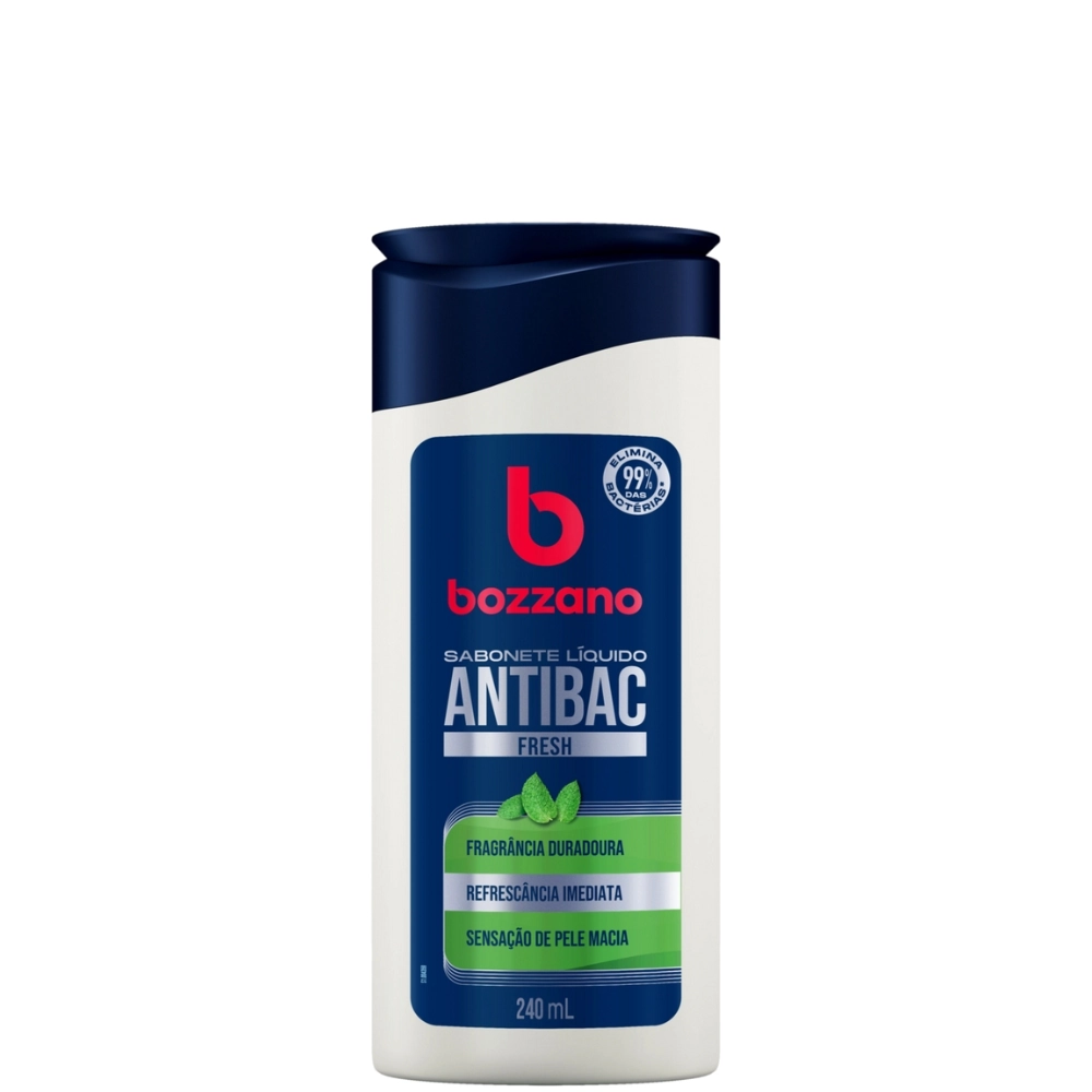 Sabonete Líquido Fresh Bozzano Antibac Frasco 240ml