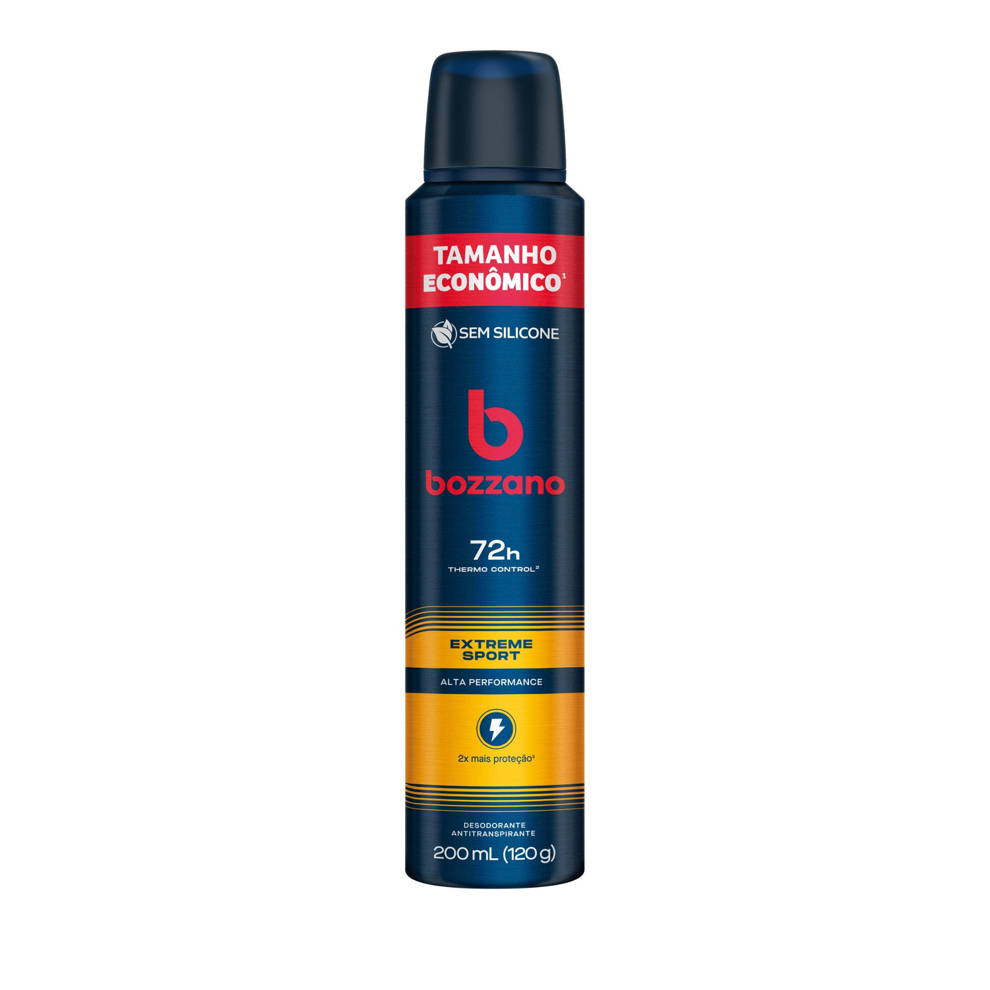 Antitranspirante Aerossol Extreme Sport Bozzano 200ml Spray Tamanho Econômico