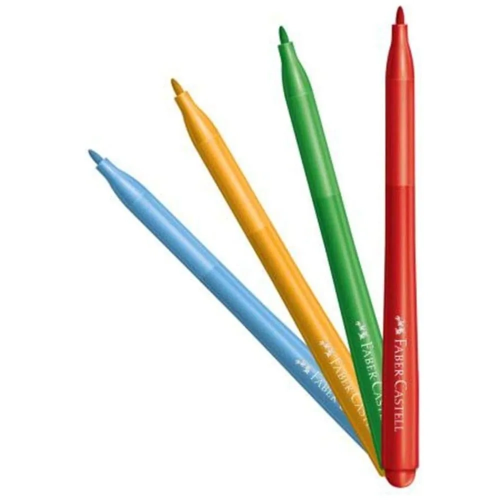 Caneta Hidr Vai E Vem 6 Cores Faber Castell