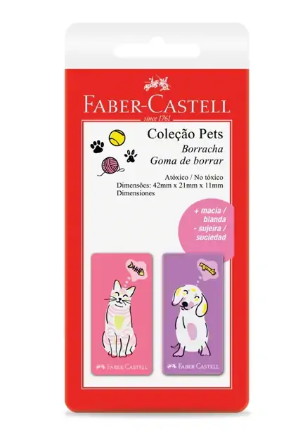 Borracha Pet Rosa Roxo Sm 7024petrr Faber