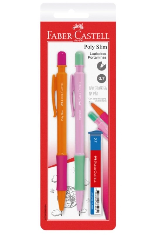 Lapiseira Poly Slim 0.5mm Sm 07slimrr Faber