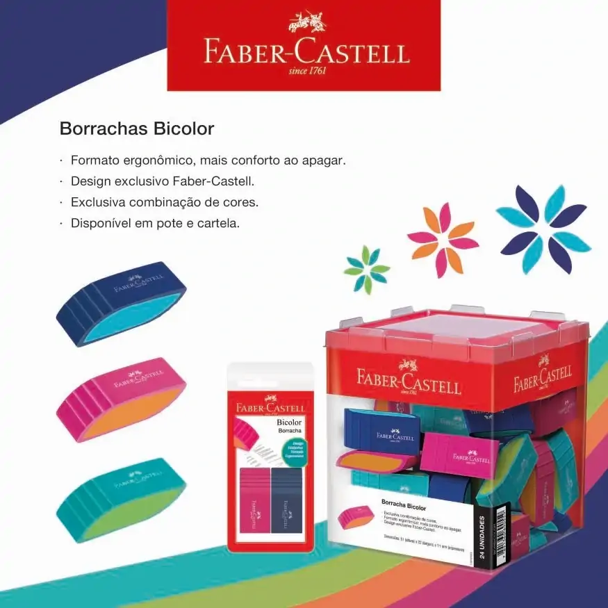 Borracha Bicolor Sm Bicolor Faber