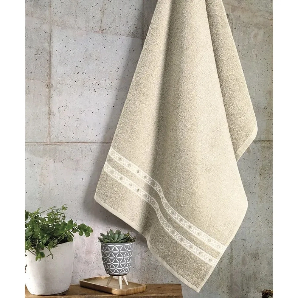 Toalha Banho Dohler Jacquard Premium 6702 Bege 70x140cm