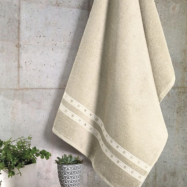 Toalha Rosto Dohler Jacquard Premium 6702 Bege 50x80cm