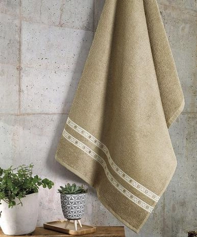 Toalha Rosto Dohler Jacquard Premium 6702 Castanho 50x80cm