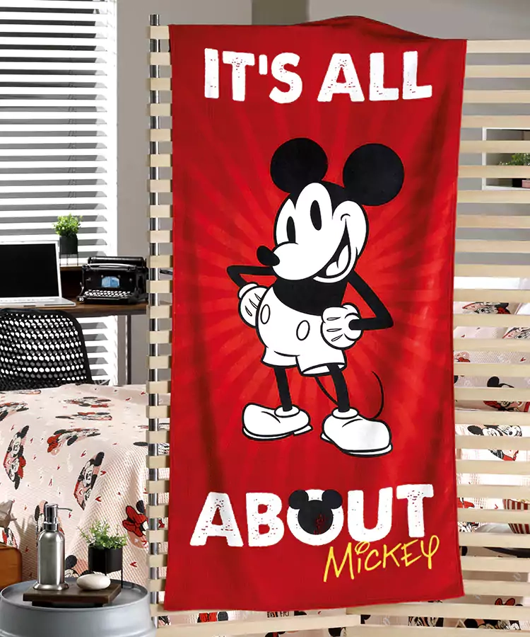 Toalha Praia Dohler Velour Mickey 76x152cm