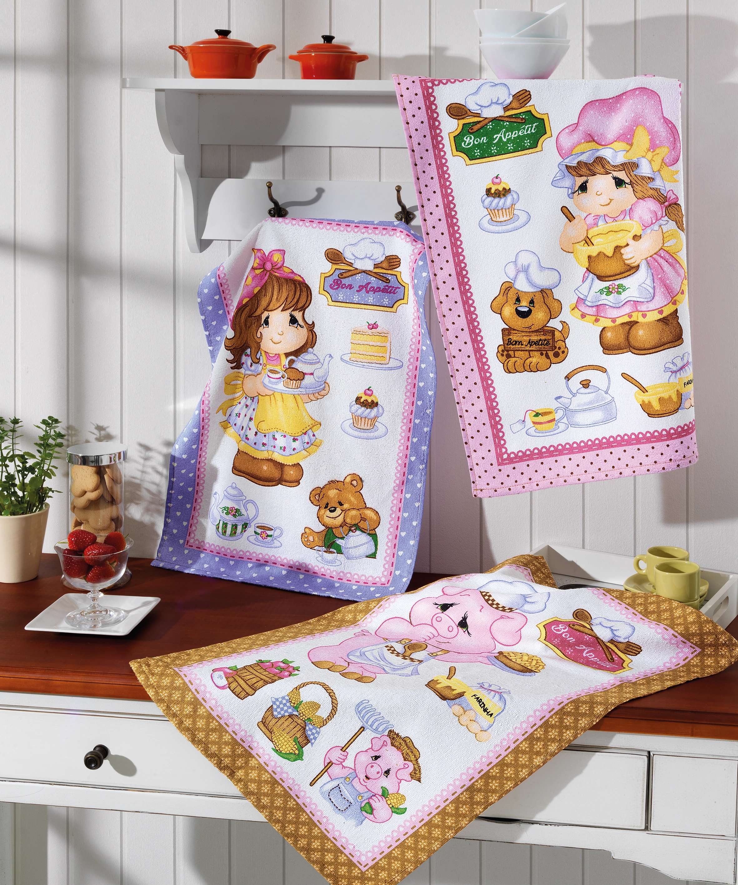 Pano De Prato Happy Kitchen Un