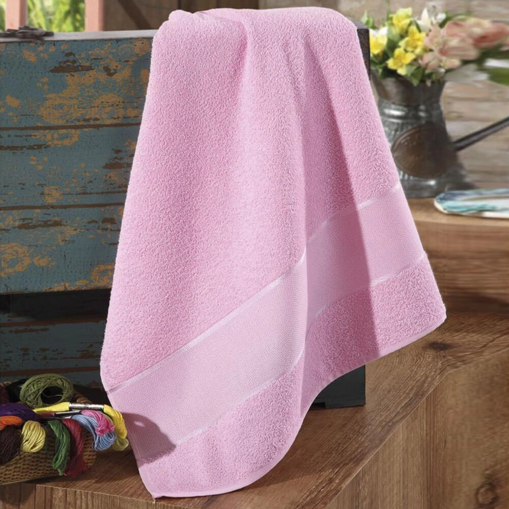 Toalha Banho Dohler P/bordar Firenze Rosa 70x140cm
