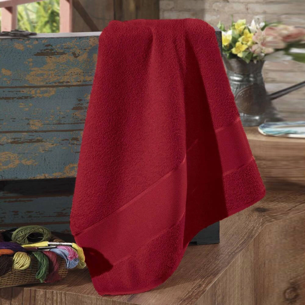 Toalha Banho Dohler P/bordar Firenze Vermelho 70x140cm